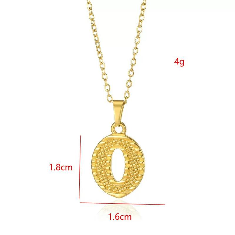 Stainless Steel Initial Necklaces For Women Men Gold Color Letter Necklace Pendant Jewelry Male Female Neck Chain Birthday Gift