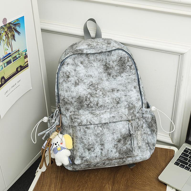 Schoolbag new schoolbag girls college students Korean version ins large capacity star backpack junior high school backpack