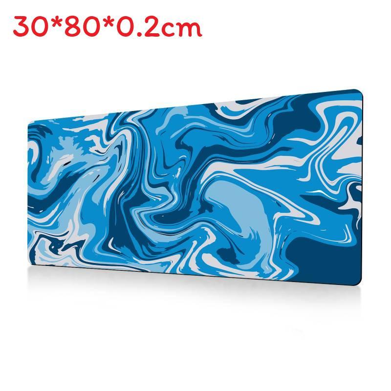 Ofis Masası Konforu İçin Kaymaz Yüzeyli Soyut Akışkan Büyük Mouse Pad