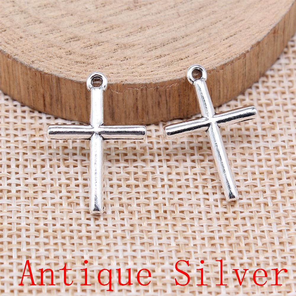Heart Cross Shaped Charms Pendant For Bracelet Necklace Jewelry Making Craft Findings