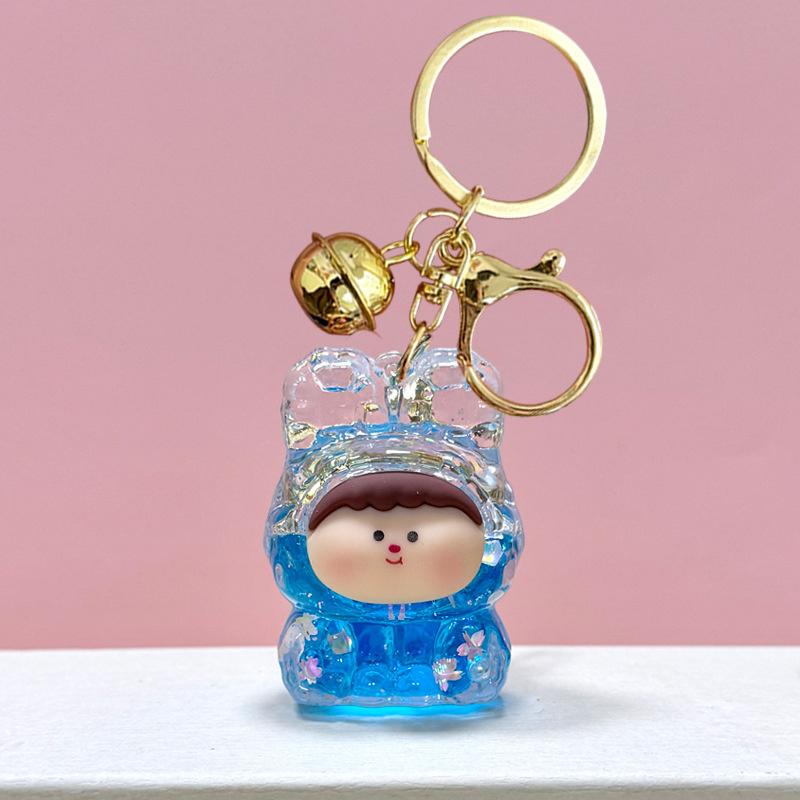 Акрил в масло зыбучие пески мигающий брелок Лилит сумка кулон настольный орнамент брелок — фото 13