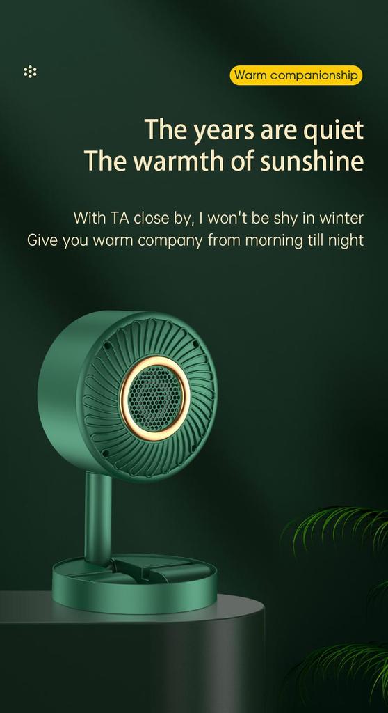 Electric Heater Fan Fast Heating Space Heater Fan Portable Household Electric Heater Home Appliance for Bedroom Heating