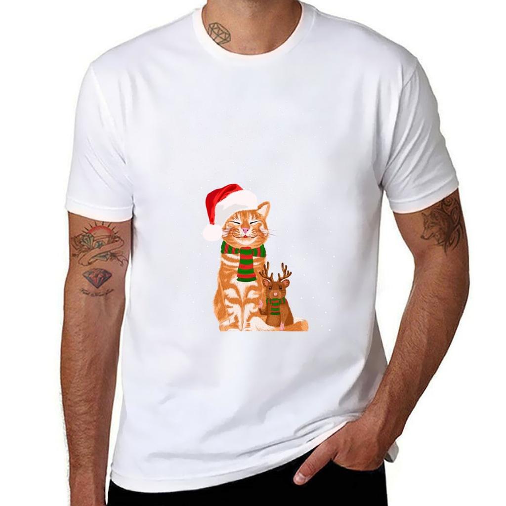 Christmas Buddies Tshirt Big Size Crew Neck Tshirt