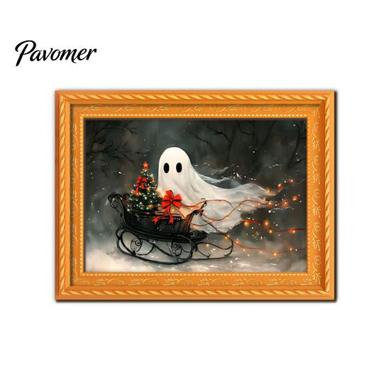 Decorative Magnets for Metal Surfaces Small Fridge Picture Frame, Funny Ghost Pattern Magnetic Vintage Photos Mini Gold Frame Refrigerator Kitchen