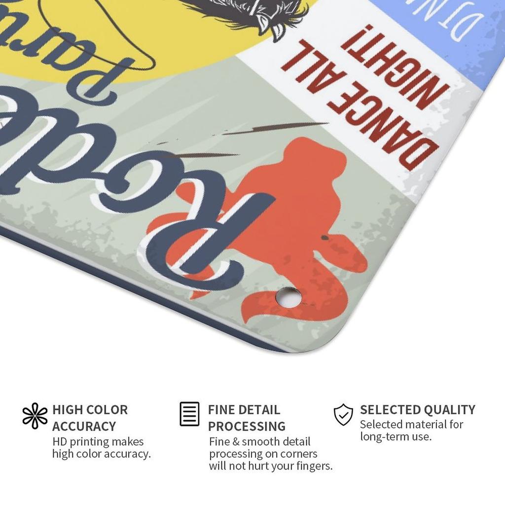 1 Pack Industrial Metal Sign with Weathered Rusted Look for Home Café Garage Decor, Offered In 20x30cm or 30x40cm Sizes