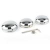 Motorcycle Front Upper Top Fork Stem Nut Caps Cover CNC Aluminum Chrome Black For Harley XL FXD FXDL FXDS FLSTC