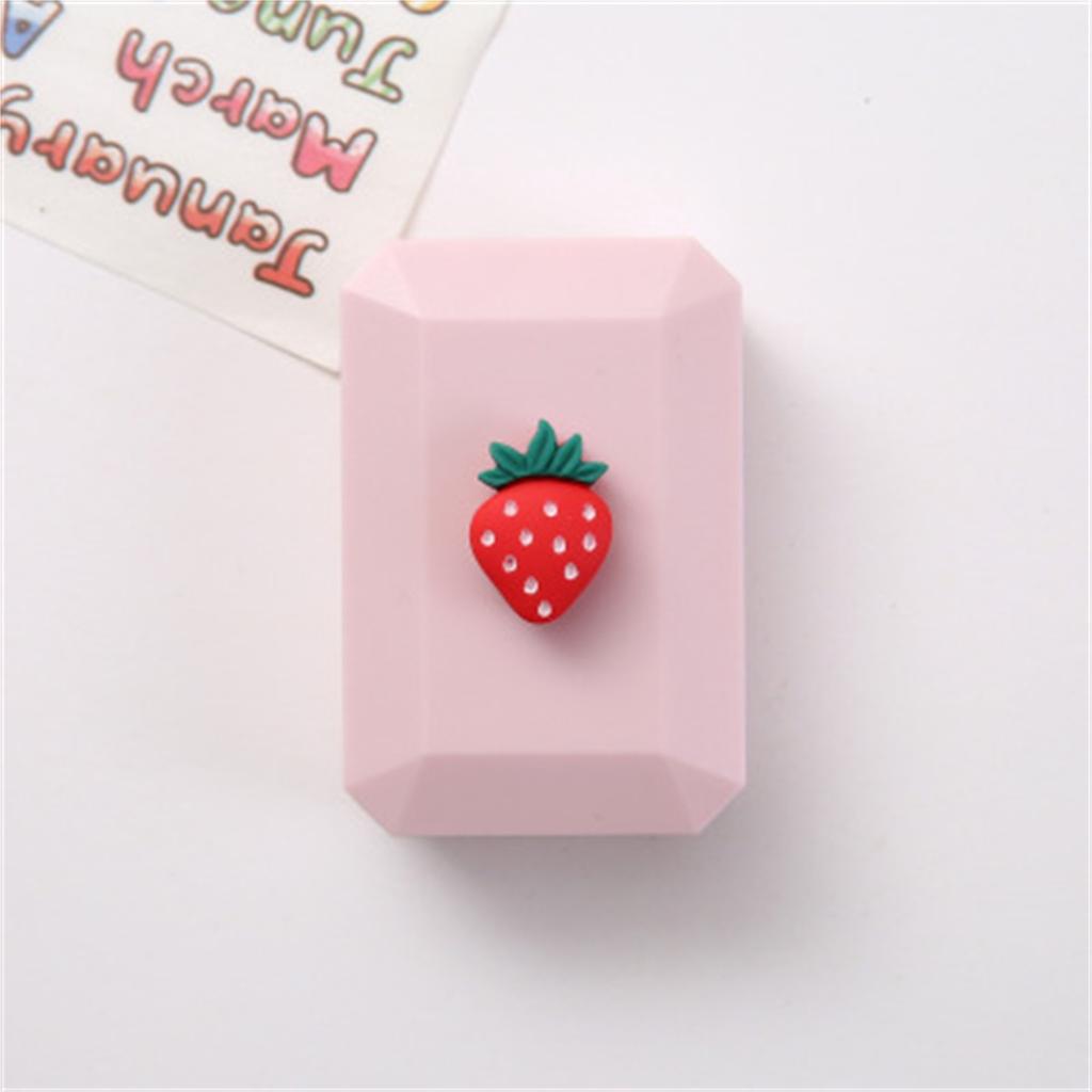 Travel Outdoor Cute Fruit Shape Storage C^ontact L^ens Holder Case Mirror Box Container