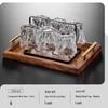 Sichun Retro Embossed Glacier Glass Drinkware Set