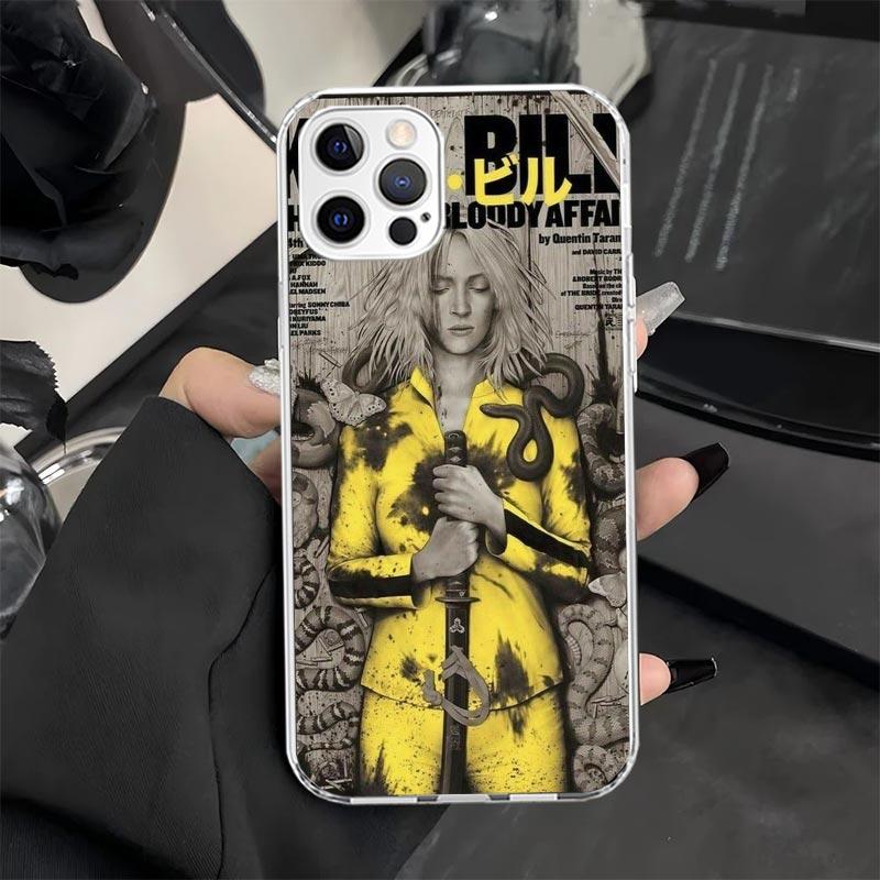 Kill Bill Phone Case for iPhone 11 12 13 Mini 14 15 Plus 16 Pro Max 17 Air 16E 7 8 SE 17ProMax Soft Fundas Cover 11 14 15 16 Pro