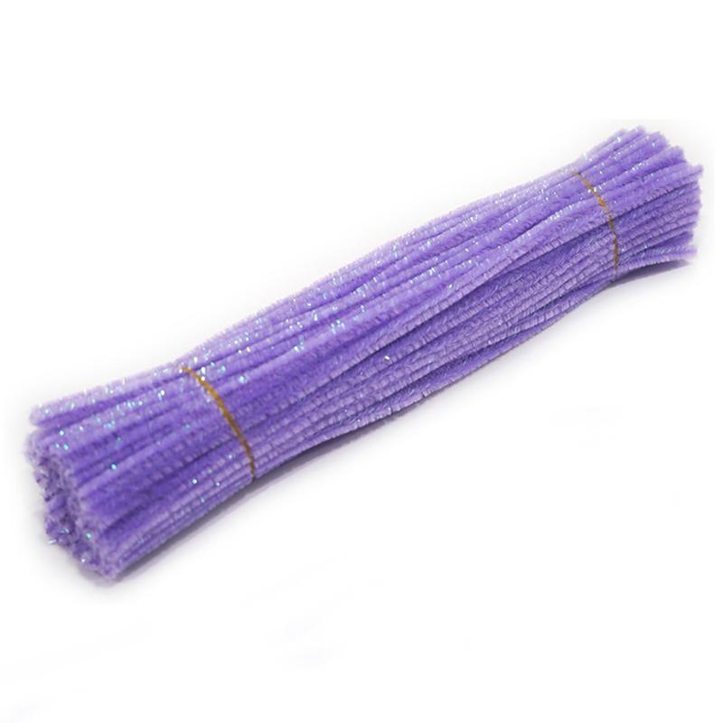 100Pcs Soft Chenille Stems Assorted Pipe Cleaners for Children DIY Art Crafts Kindergarten Handmade Craft Projects