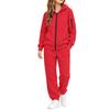 Kids Zip Hoodie and Jogger Pants Set - Two Piece Track Suit, Color Casual Outfit for Boys Girls