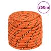 152681 vidaXL Boat Rope Orange 16 Mm 250 M Polypropylene