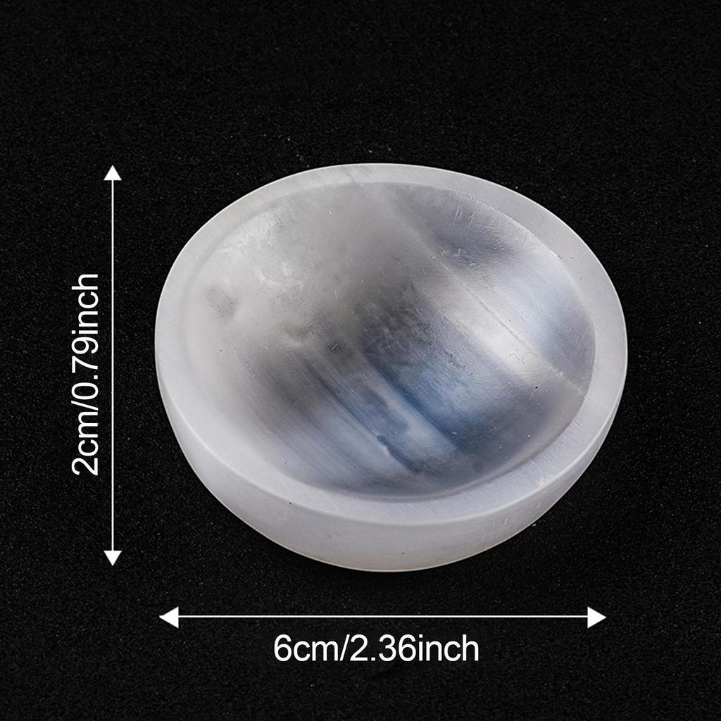 Selenite Crystal Bowl Modern Birthday Dresser Multifunction Crafts Elegant