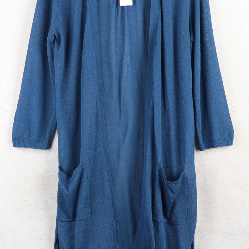 Sunshine House Autumn New Arrival Export Japanese Single Women's Clothing Mid Length Long Length Knitwear Thin Cardigan Inverness