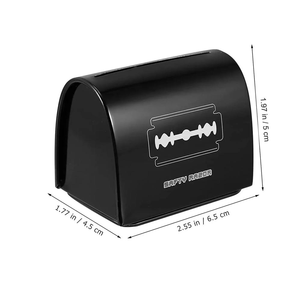 Mini Razor Blades Disposal Case Razor Blade Recycling Boxes Trash Can Needle Tube Trash Collector Organizer Barber Accessories