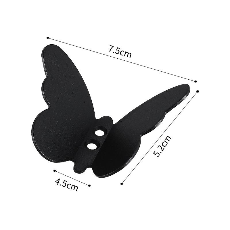 1Pc Creativity Butterflies Hook Aluminum Alloy Able Wall Hook Key Storage Hanger Kitchen Bathroom Organizer For