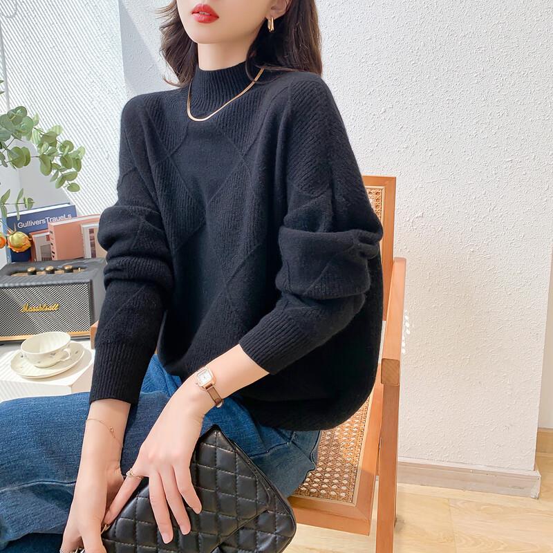 Mocana Women's Elegant Long-Sleeve Cashmere Sweater MKNJD2547