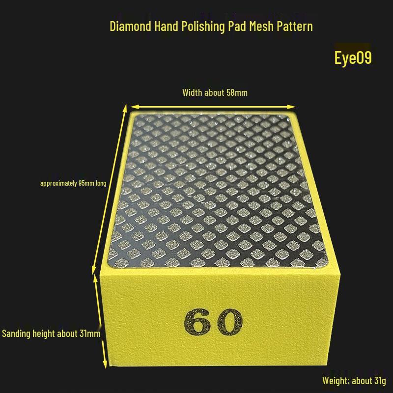 Diamond Hand Polishing Pad: Handheld Grinder & Tile Edger Whetstone 
