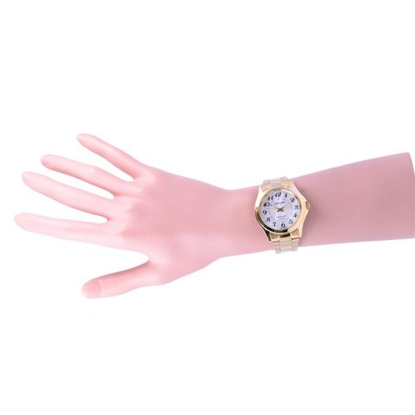 J-AXIS menn MJG-D83-G (SF MIJ Laget i Japan Quartz Sun Flame for menn) Rundklokke Gulllegering Analog