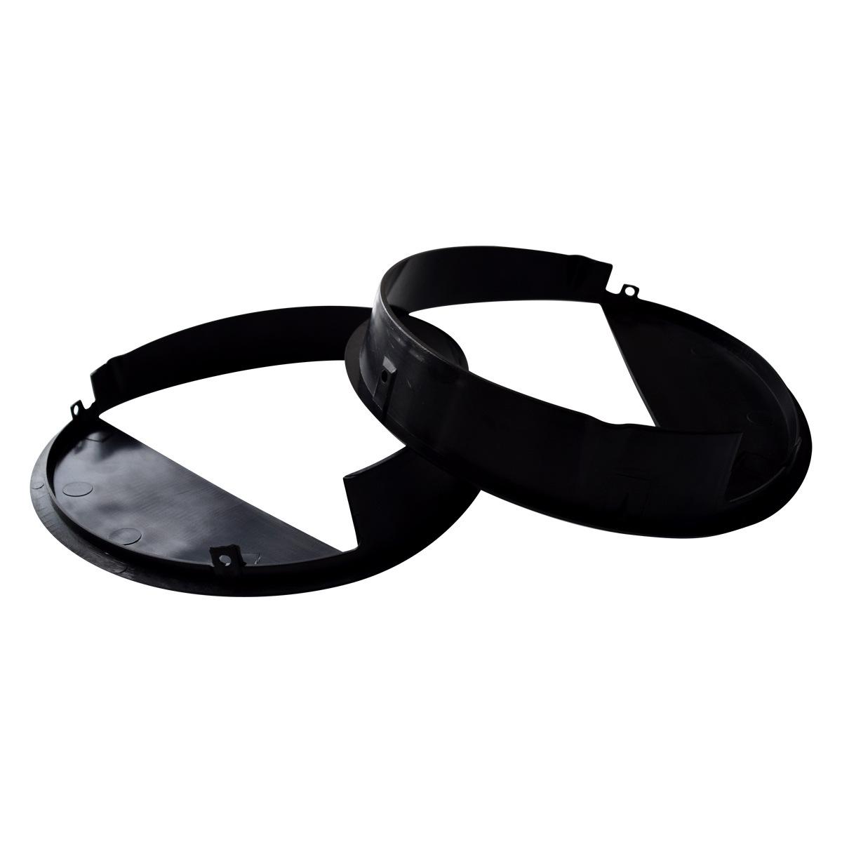 

Matte Black Headlight Eyebrows for 1997-2006 Jeep Wrangler TJ