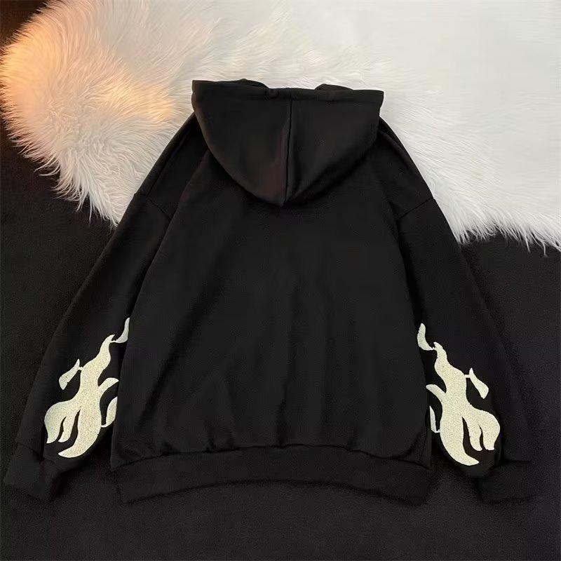 Men's Hong Kong Style Hooded Cardigan Sweatshirt - Versatile Spring/Autumn Design