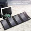 5V 100W/200W/300W USB Foldable Solar Panel Portable Flexible Small Waterproof Folding Solar Panels Cells For Mobile Phone Battery Charger Black