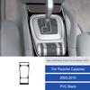Per Porsche Cayenne 2003 2004 2005 2006 2007 2008 2009 2010 Pannello Adesivo Leva Cambio Console Centrale Morbido in Fibra di Carbonio / PVC