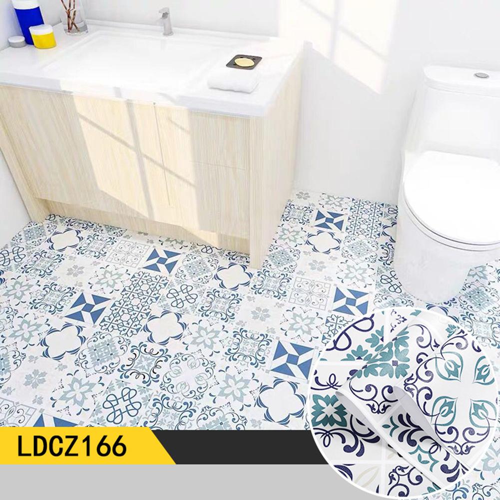 Bathroom Home Decoration Waterproof Floor Sticker Anti Slip Floor Sticker Long Lasting Durability Use Self-adhesive Waterproof