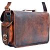 Handmade Briefcase Bag Satchel Men's Very Lightweight Leather Laptop Messenger