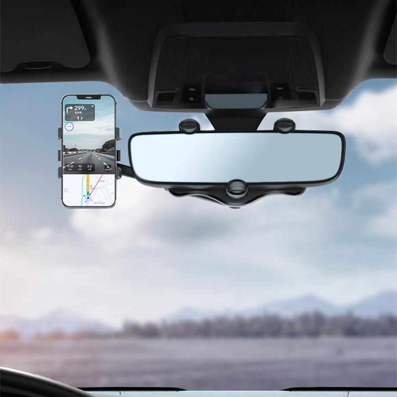 Verstellbare Rückspiegel-Handyhalterung - Multifunktional, Drehbarer Autohalter
