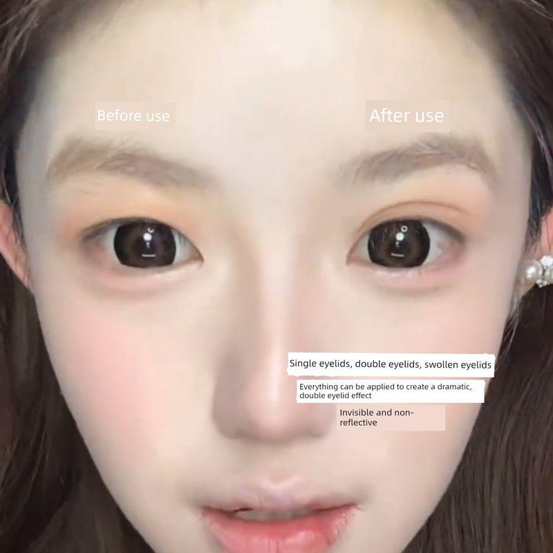 Double Eyelid Tape for Women, Invisible, Natural, Traceless, for Puffy Eyes, Large Water Drop Eye Patch, Long-Lasting Support, Strong Hold for Men