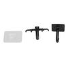 No Punch Unique Shape Hook Rotatable Storage Holder Wall Hanger for Home Bathroom(White )