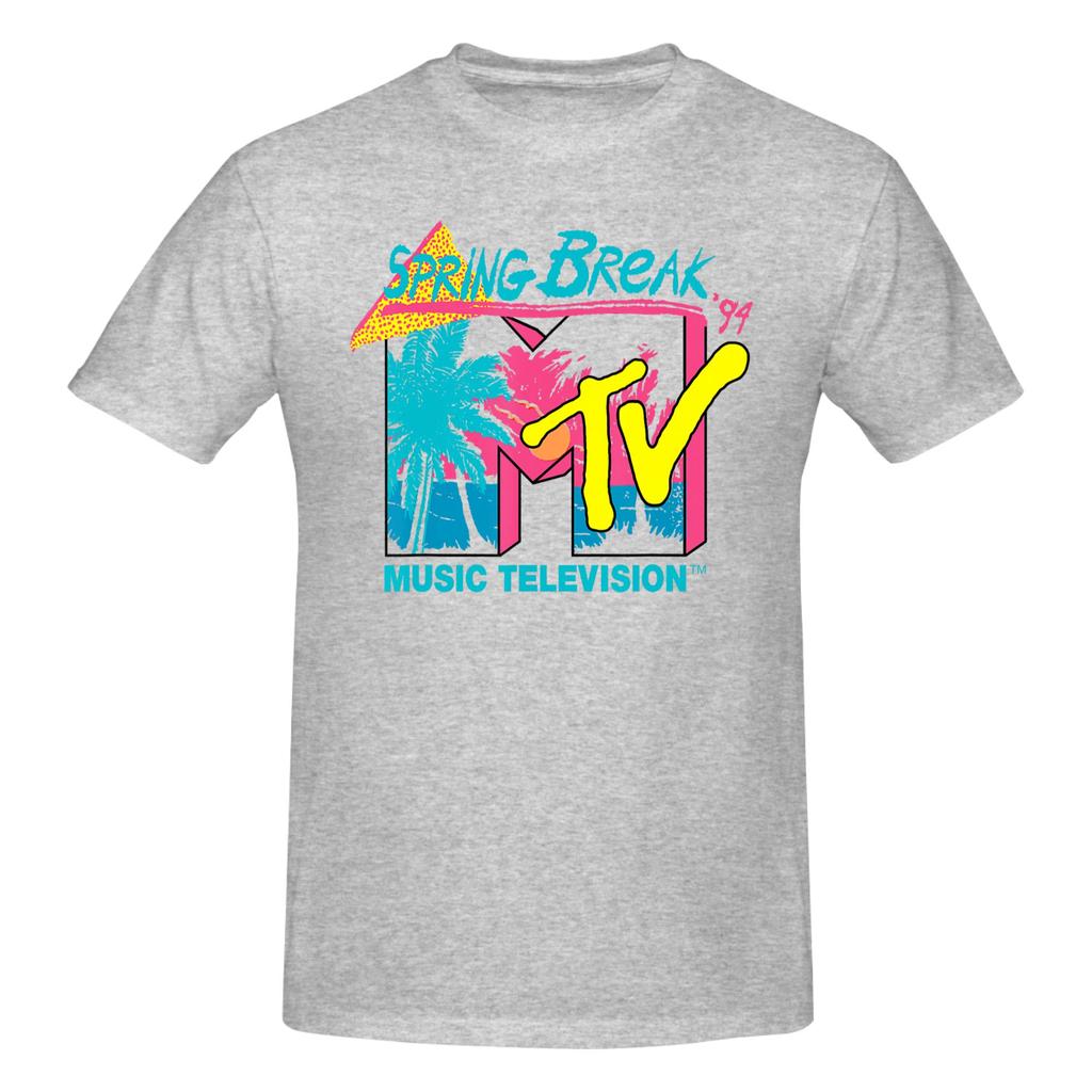 1 Piece Mtv Spring Break 94 Graphic 100 Cotton Tshirt Rretro Style Tops Tees For Unisex