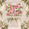 Artificial Floral Wall Panel Rectangular Blossom Indoor