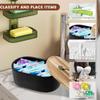 Wooden Bathroom Tampon Storage Box with Lid - Decorative Organizer for Swabs Hairpins Medicine Cosmetics Countertop Organization