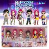 6pcs/Set Kpop Demon Hunters Action Figure Toy Derpys Tiger Rumi Mira Zoey Sussy Figurine Doll For Child Gift Birthday Gifts