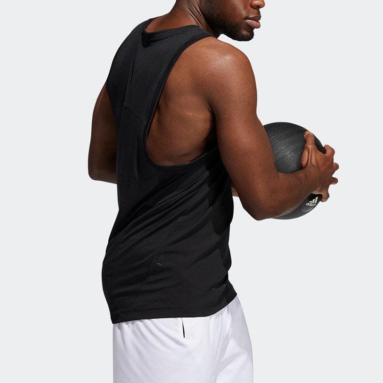 New Adidas Tank Tops Men Black GT8269