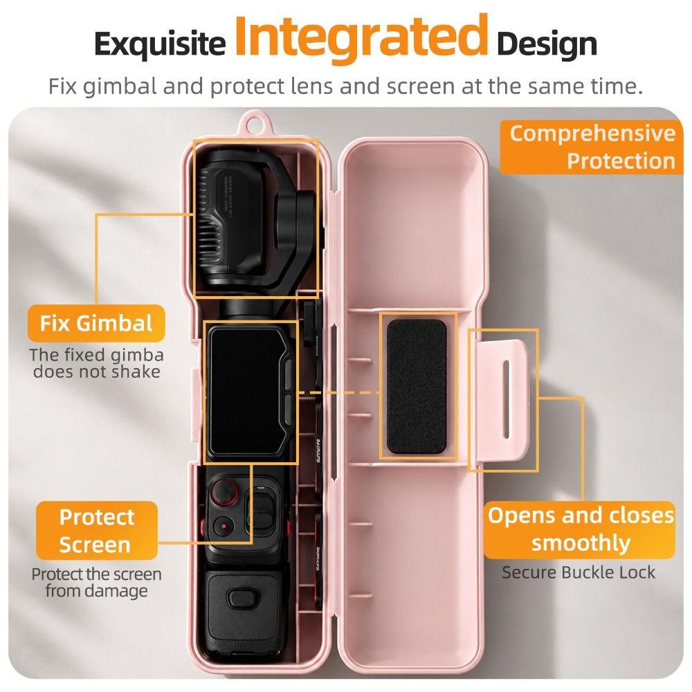 Portable Protective Box with Lanyard Protective Hard Shell Anti-Fall Shockproof Camera Storage Case for Insta360 Luna Ultra