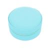 Compact Round Travel Jewelry Box for Earrings, Rings, and Necklaces