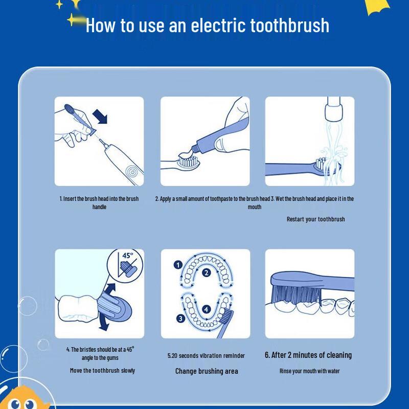 Philips HX2432/02 Children's Sonic Electric Toothbrush