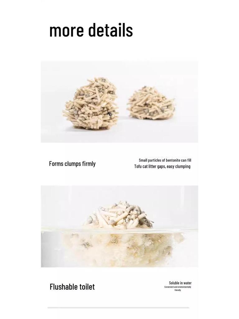 Lettiera Deodorante Senza Polvere Pidan per Gatti: Classico Mix Tofu-Bentonite al Profumo di Caffè, 4 Sacchi.