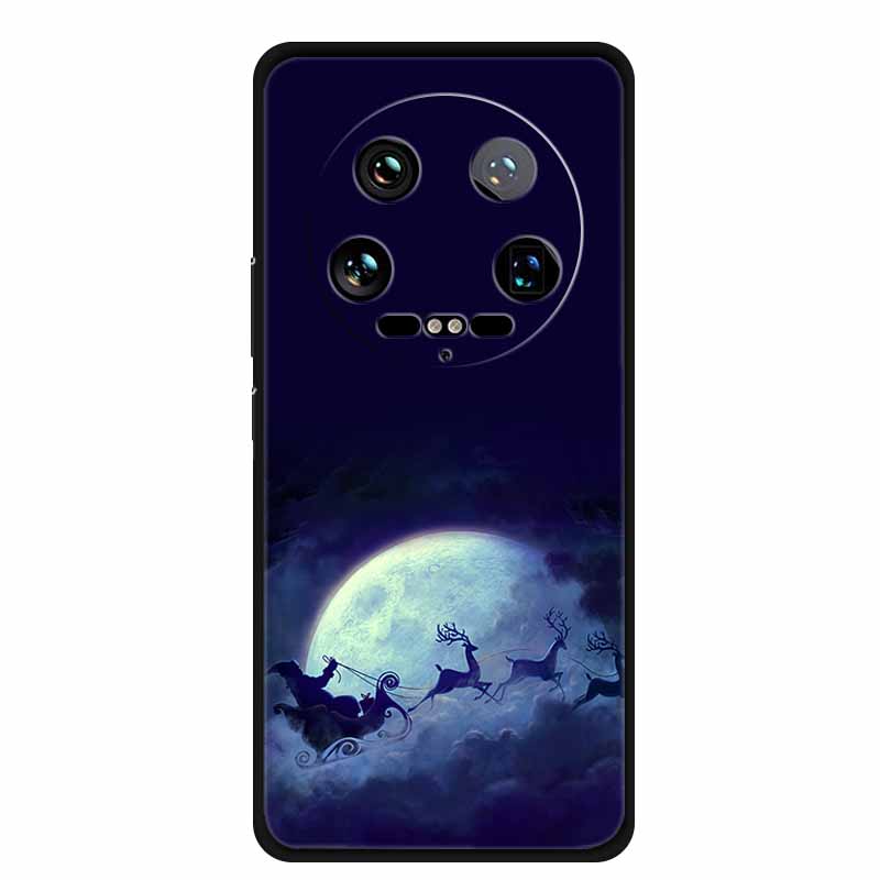 Christmas Phone Case For Xiaomi 14 Ultra Pro Case Soft Silicone Luxury Deer Cover for Xiaomi 13 Ultra Pro Back Coque Cases 14pro