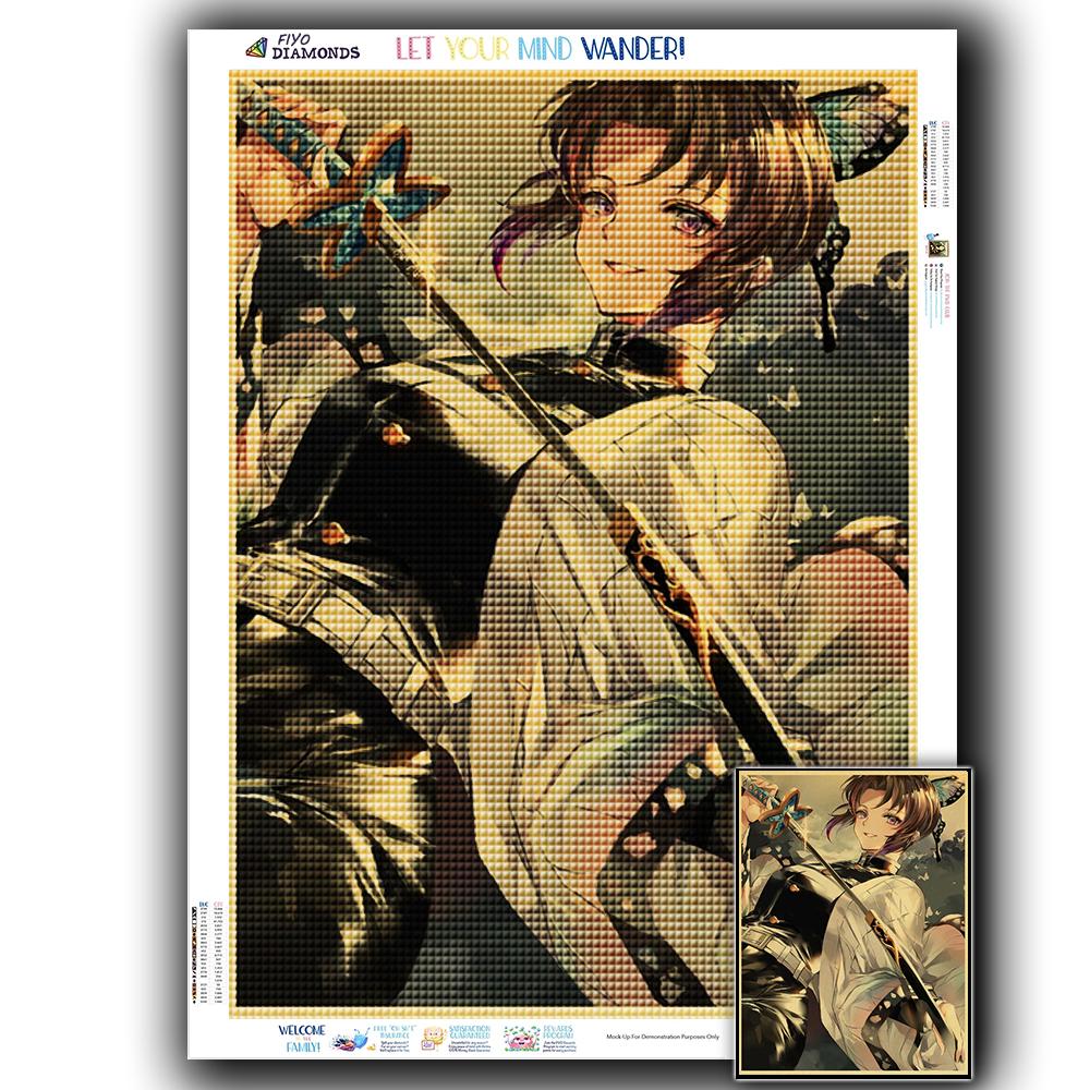 

Алмазная вышивка аниме постер Алмазная картина бумага винтажная Алмазная мозаика вышивка крестом домашний декор Full Square 30X40CM