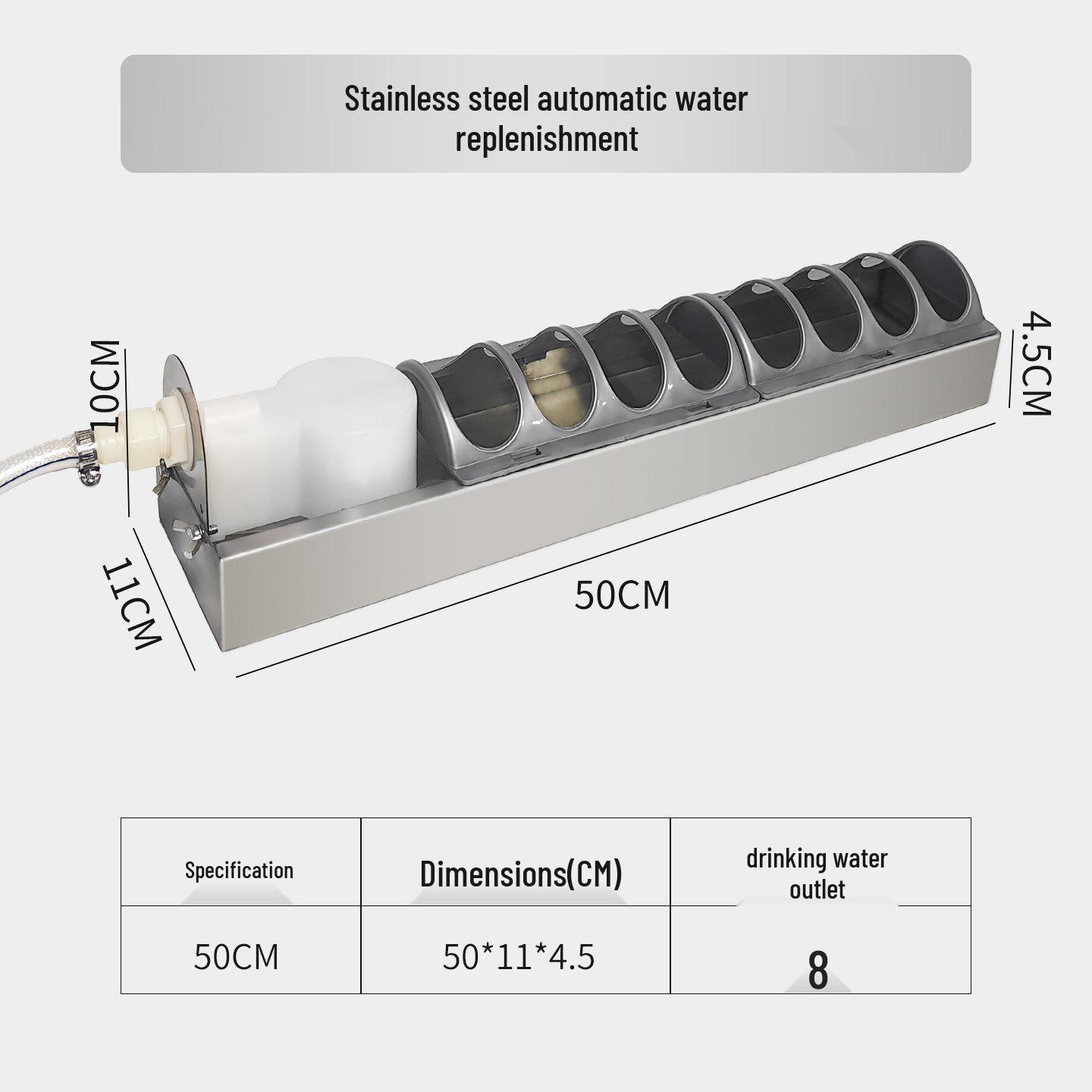 Automatic Poultry Waterer: Chicken, Duck, Geese Drinking Trough & Fountain Dispenser
