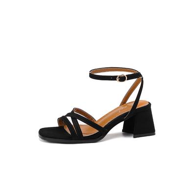 Black Women Sandals High Heel Small Big Size 32 48