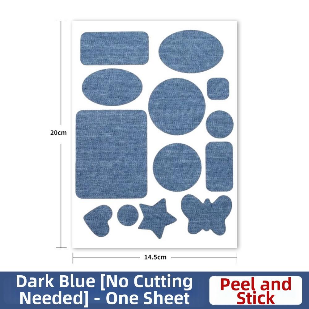 Reinforcement Repair Patches Blue Denim Clothing Patches New Self-Adhesive Patches  for Knee Repair