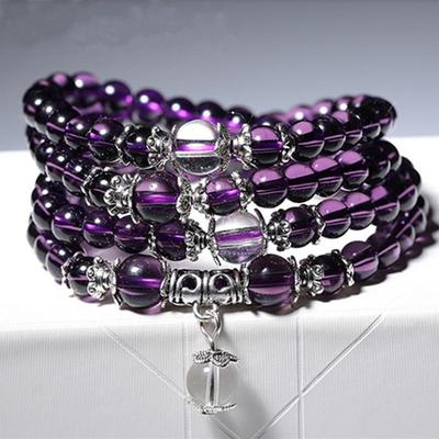 Amethyst- und Citrin-Glasarmbänder - Modische Accessoires
