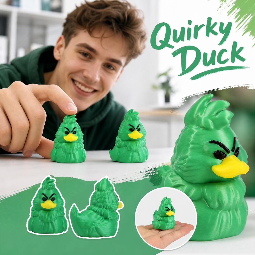 3D Printed Angry Figurine Desk Ornament Novelty Toy for Home