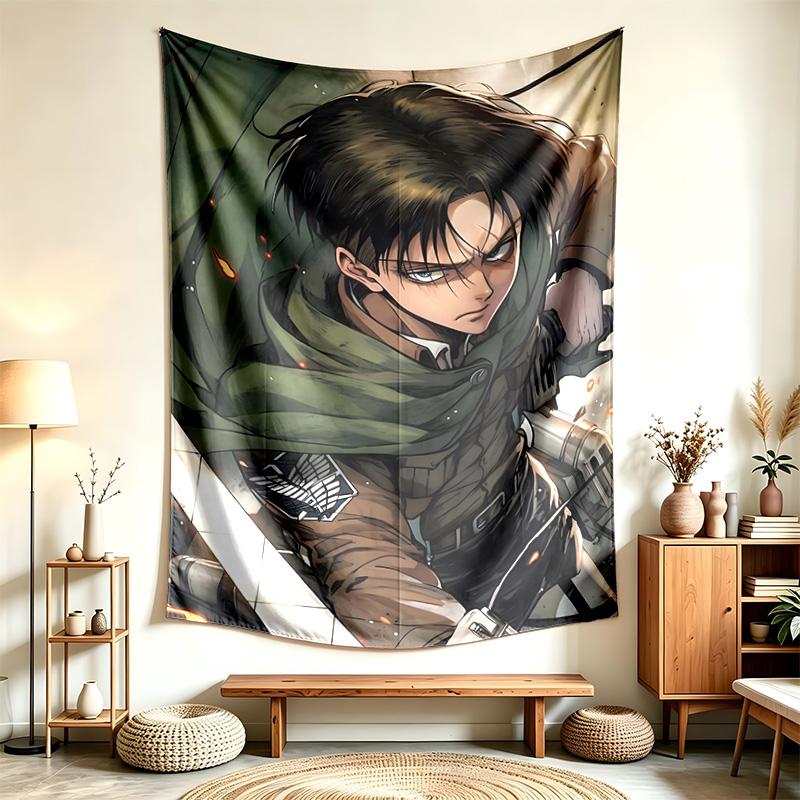 Atak na Tytana (1) Tapestry Nadaje Się Do Dekoracji Domów, Akademików I Sypialni Miękkie W Dotyku I Idealny Prezent Dla Przyjaciół I Rodziny