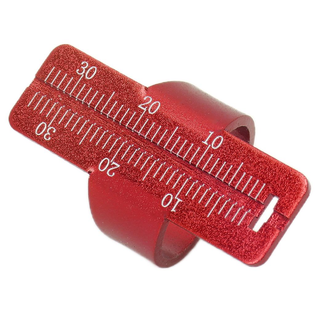 Endo Ruler Ring Aluminium Alloy Oral Gauge Endodontic Span Measure Dental InstrumentsRed